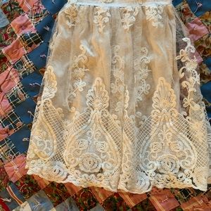 Romantic lace skirt